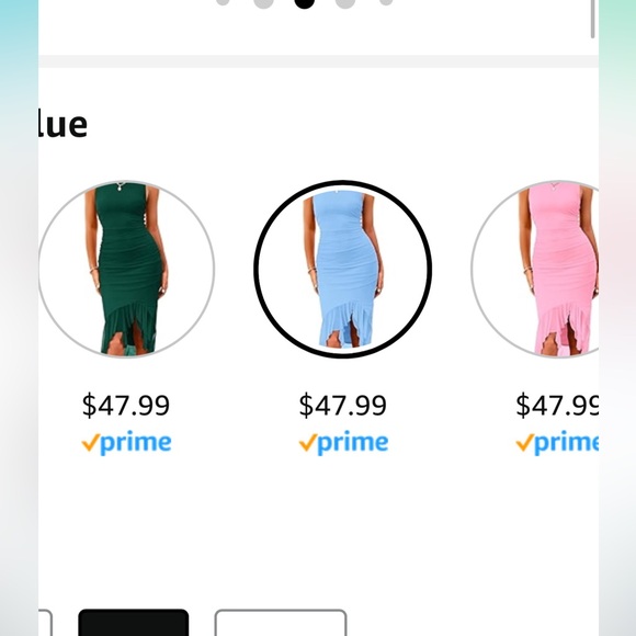 Bodycon Dress Summer Sleeveless Irregular Ruffle Hem Cocktail Party Tank Dresses - Picture 6 of 9